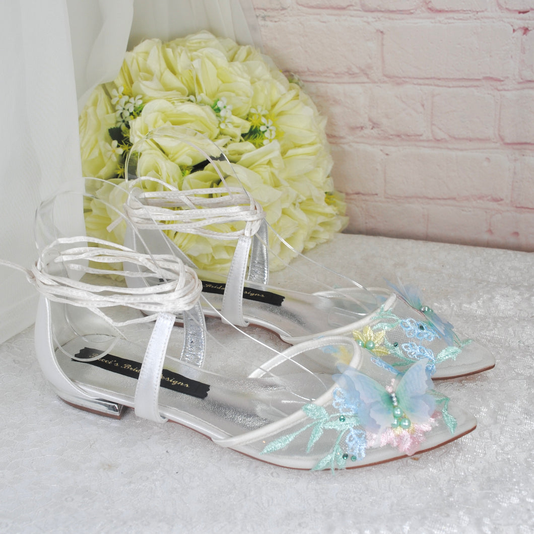 Butterfly Flat Bridal Shoes