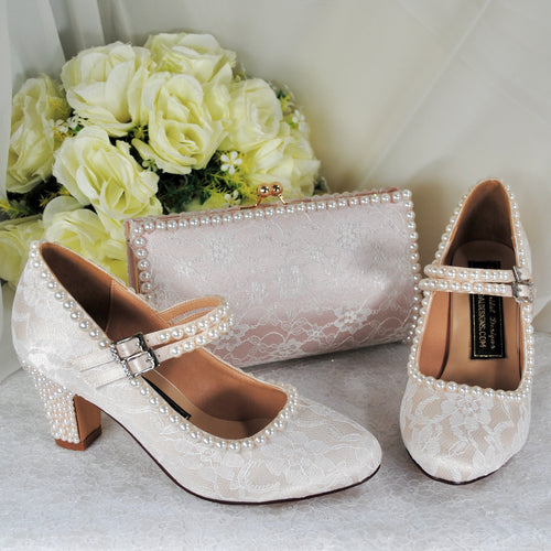 Girls Flat Mary Jane Wedding Bridesmaid Shoes Ballerinas | UPPERSOLE
