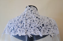 Load image into Gallery viewer, High Neck Lace Wedding Cape
