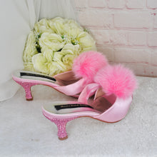 Load image into Gallery viewer, Barbie - Pink PomPom Heels

