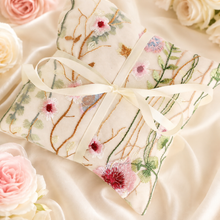 Load image into Gallery viewer, Secret Garden Foliage Ring Pillow | Handmade Ring Bearer Pillow
