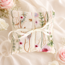 Load image into Gallery viewer, Secret Garden Foliage Ring Pillow | Handmade Ring Bearer Pillow
