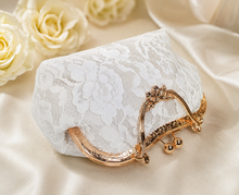 Load image into Gallery viewer, Lace Bridal Handbag | Vintage Style Wedding Purse | Beige, White, Black
