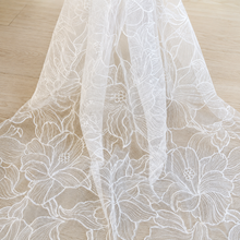 Load image into Gallery viewer, Cathedral Morning Glory' embroidered vei
