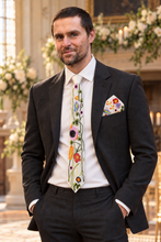 Load image into Gallery viewer, Secret Garden Embroidered Tie &amp; Pocket Square
