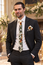 Load image into Gallery viewer, Embroidered Wildflower Men’s Wedding Tie
