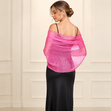 Load image into Gallery viewer, Sheer Chiffon Wedding Shawl – Lightweight Bridal &amp; Occasion Wrap

