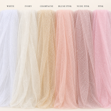 Load image into Gallery viewer, Pink Glitter Wedding Veil – Blush, Nude &amp; Bridal Colours | 75–500 cm

