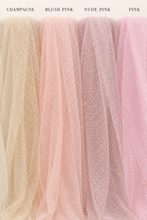 Load image into Gallery viewer, Glitter Wedding Veil | Single Tier Sparkle Veil | 75–500 cm | 6 Colours
