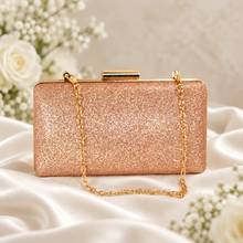 Load image into Gallery viewer, Glitter Evening Clutch Bag – Bridal &amp; Occasion Bag
