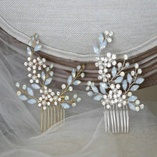 Load image into Gallery viewer, Opal Bridal Hair Comb
