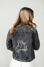 Load image into Gallery viewer, Personalised Denim Jacket - Black
