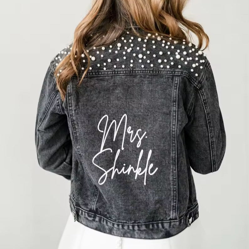 Personalised Denim Jacket - Black