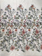 Load image into Gallery viewer, Embroidered Bridal Tulle - Autumn Flower Fabric - By the Yard
