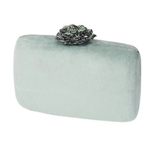 Load image into Gallery viewer, Velvet Clutch Bag with Rose
