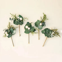 Load image into Gallery viewer, Eucalyptus &amp; Pearl Hair Pins | Set of 5
