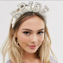 Load image into Gallery viewer, Pearl Bride Headband &amp; Veil
