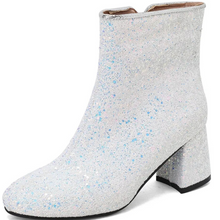 Load image into Gallery viewer, Glitter Block Heel Boots
