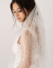 Load image into Gallery viewer, Black Spiderweb Veil
