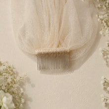 Load image into Gallery viewer, 1 Tier Glitter Bridal Veil |100cm | White, Champagne, Pink or Ivory
