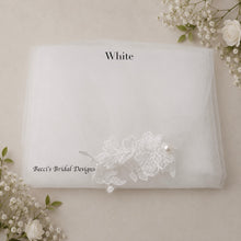 Load image into Gallery viewer, Bicep Wedding Cape with Lace, Detachable Dress Sleeves, Bridal Wings, Veil, Bride Cape
