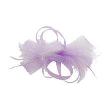 Load image into Gallery viewer, Loop Bow Fascinator with Feathers
