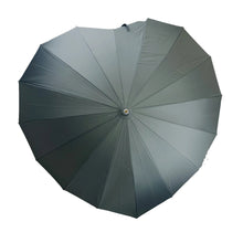 Load image into Gallery viewer, Grey Heart-Shaped Umbrella – Wedding &amp; Occasion Umbrella
