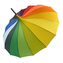 Load image into Gallery viewer, Rainbow Pagoda Umbrella – Colourful Wedding &amp; Occasion Umbrella
