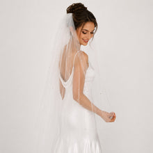 Load image into Gallery viewer, 150cm Pearl &amp; Rhinestone Veil

