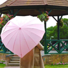 Load image into Gallery viewer, Pink Heart-Shaped Umbrella – Wedding &amp; Occasion Umbrella
