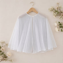 Load image into Gallery viewer, Elegant Bridal Cape, Wedding Dress Cover Up
