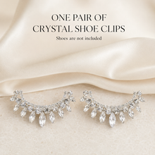 Load image into Gallery viewer, Crystal Bridal Shoe Clips | Removable Rhinestone Wedding Shoe Embellishments

