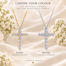 Load image into Gallery viewer, Cross Necklace – 14K Gold Filled D Colour VVS1 Cross Pendant
