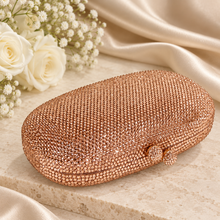 Load image into Gallery viewer, Crystal Clutch Bag – Handmade Luxury Evening Purse
