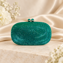 Load image into Gallery viewer, Crystal Clutch Bag – Handmade Luxury Evening Purse

