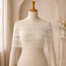 Load image into Gallery viewer, Pearl Bolero and Gloves/Sleeves
