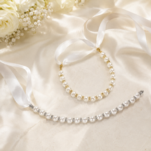 Load image into Gallery viewer, Pearl and Rhinestone Ankle Straps - Shoes Accessories
