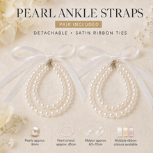 Load image into Gallery viewer, Double Pearl Ankle Straps - Shoes Accessories
