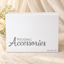 Load image into Gallery viewer, Personalised Wedding Veil Storage Box | Luxury Bridal Keepsake Box
