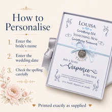 Load image into Gallery viewer, Personalised Wedding Keepsake - Sixpence
