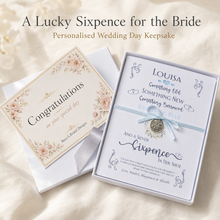 Load image into Gallery viewer, Personalised Wedding Keepsake - Sixpence
