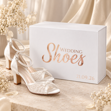 Load image into Gallery viewer, Personalised Wedding Veil Storage Box | Luxury Bridal Keepsake Box
