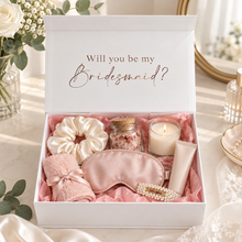 Load image into Gallery viewer, Personalised Bridesmaid Gift Box, Will You Be My Bridesmaid Proposal Box, Luxury Wedding Keepsake Box, Maid of Honour Gift
