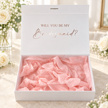 Load image into Gallery viewer, Personalised Bridesmaid Gift Box, Will You Be My Bridesmaid Proposal Box, Luxury Wedding Keepsake Box, Maid of Honour Gift
