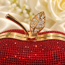 Load image into Gallery viewer, Luxury Crystal Apple Clutch Bag – Bridal &amp; Evening Purse
