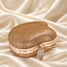 Load image into Gallery viewer, Luxury Crystal Apple Clutch Bag – Bridal &amp; Evening Purse
