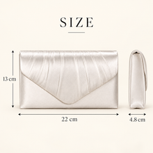 Load image into Gallery viewer, Satin Clutch Bag – Handmade Wedding &amp; Occasion Bag in 32 Colours
