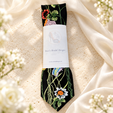 Load image into Gallery viewer, Secret Garden Embroidered Floral Wedding Tie
