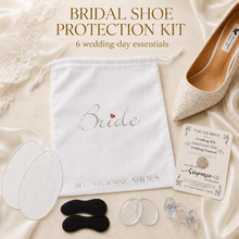 Load image into Gallery viewer, Shoe Protection Kit - Dust Bag, Heel Stops, Sole Protectors, Padded Inserts
