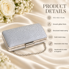Load image into Gallery viewer, Glitter Evening Clutch Bag – Bridal &amp; Occasion Bag
